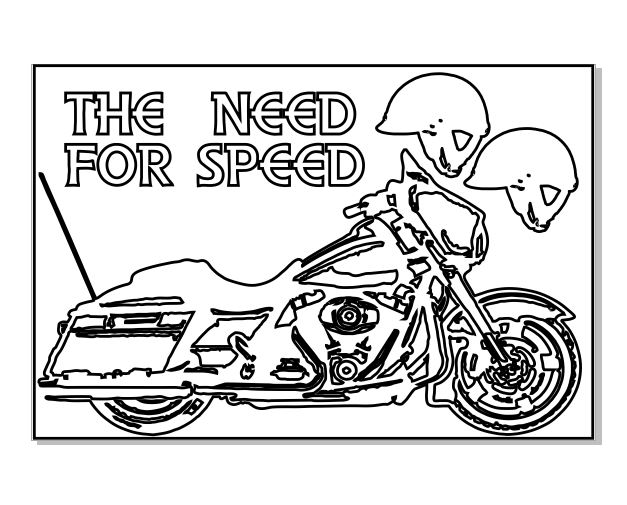 Motor Bike THE NEED FOR SPEED MOTOR CYCLE 100 X 150 sold in 3\'s